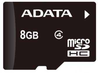 ADATA Memóriakártya MicroSDHC 8GB CL4 AUSDH8GCL4-RA1 SD Card (NEW)