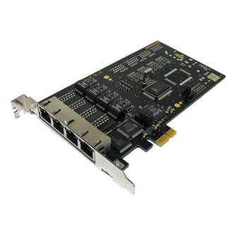PrimuX 4SoE 4-Port PCI-Express x1 ISDN Controller Card 4 x BRI RJ45 Ports