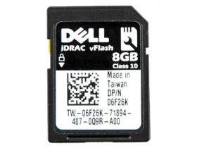 Dell PowerEdge iDRAC 8GB VFlash SD Card 06F26K