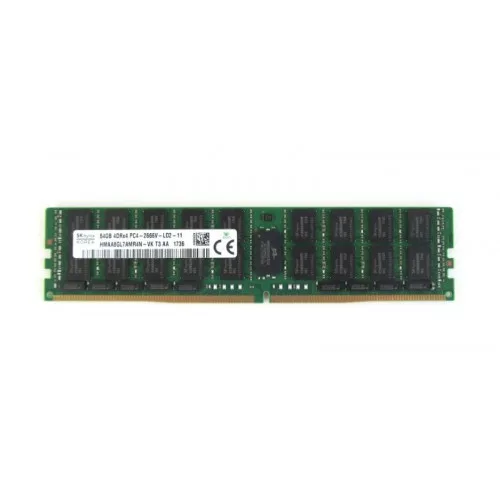 64GB DDR4 PC4 21300R 2666V 4DRx4 ECC CL19 288-pin 1.2V LRDIMM RAM HMAA8GL7AMR4N-VK HP 850882-001 840759-691 szerver és munkaállomás memória modul