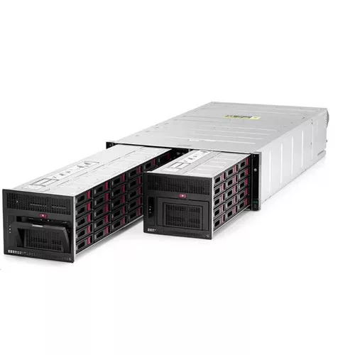 HPE Apollo 4510 Gen10 60LFF Drive Slot HPE XL450 Gen10 Node 2x Xeon 6140 no Ram 2x 300GB SAS  P408i RAID 4x 800W PSU