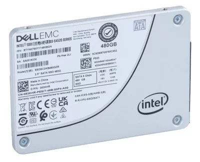 Dell EMC 480GB Intel D3-S4520 2,5" SSD TLC SATAIII SSDSC2KB480GZR Server Solid State Drive Dell 053KHR (New)