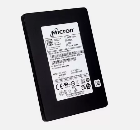Dell EMC 480GB Enterprise SSD 2,5" TLC SATA3 Micron 5300 MAX MTFDDAK480TDT Solid State Drive Dell 0KG2XN (New)
