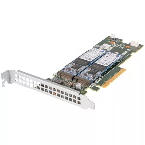 DELL BOSS-S1 Controller PCI-e Card 2x Intel DC S3520 240GB M.2 SSD SATA 6G SATA High Profile Dell M7W47 919J9 (New)